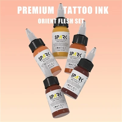 Conjunto de tinta profissional SPARK em tom de pele