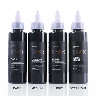 4oz 120ml Long orgânico - tinta de tatuagem de largura de branco duradoura