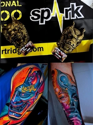 Artista SPARK @anfitriontattoo conquista dupla vitória na Expo Tattoo Cultura...