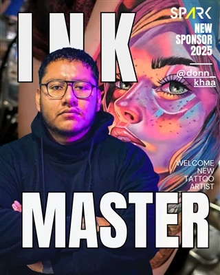 Spark Tattoo e @donn_khaa: uma afirmação mútua como artista talentoso se junt...