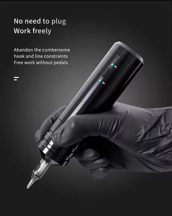 Máquina de tatuagem profissional de cartucho sem fio portátil