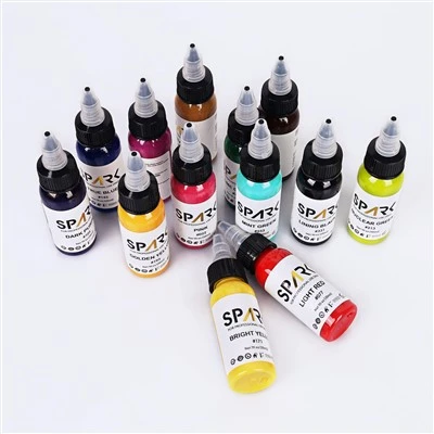 Profissional 30ml 66 cores longa - tinta de tatuagem duradoura para arte corporal para maquiagem permanente