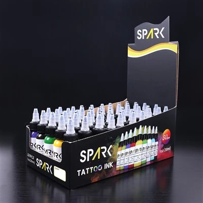 Faísca orgânica 0,5 oz rápida seca longa longa Projeto de suprimento de tatuagem tinta de maquiagem permanente pigmento para arte corporal