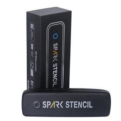 Spark temporário portátil de alta eficiência sem fio Bluetooth Tattoo Printer para material de papel de arte corporal