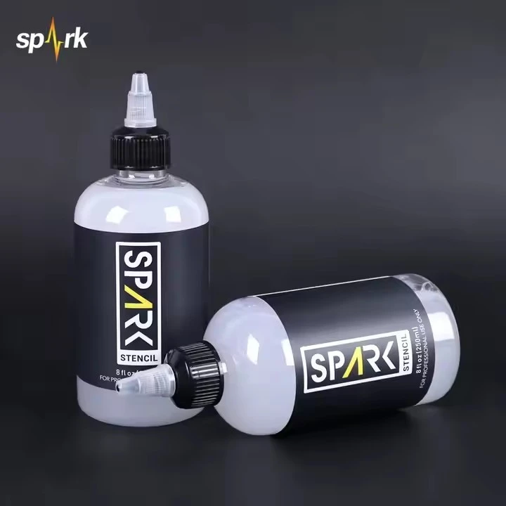4oz (120ml fundo Spark estêncil gel para arte corporal e tatuagem para artistas profissionais