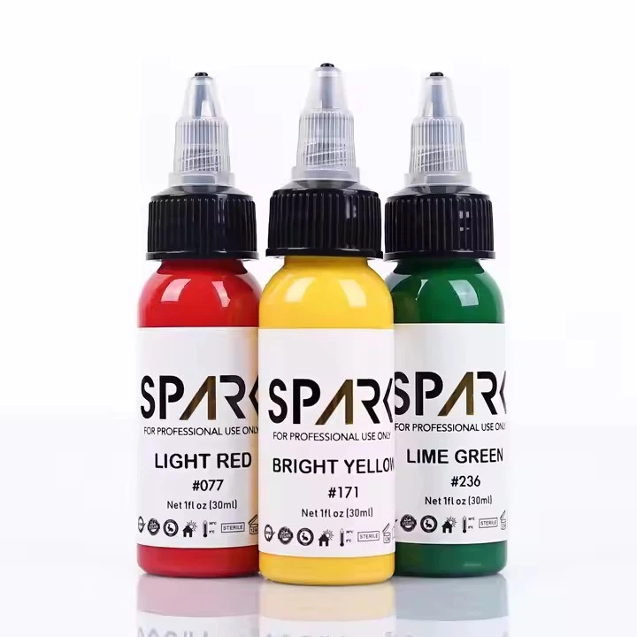 Spark Organic 1oz (30ml) Skin-Friendly Vibrant Tattoo Supply Ink Permanent Makeup Pigment Tattoo Ink