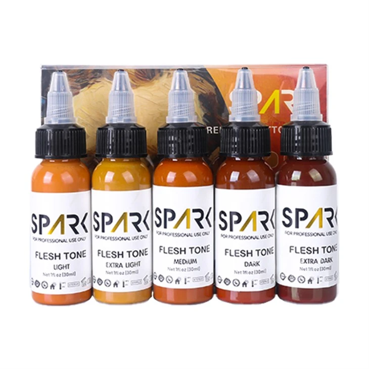 Luz de tinta de tatuagem de tatuagem de tatuagem por atacado Luz preta 1 oz kit de tinta de tinta Kit de tinta