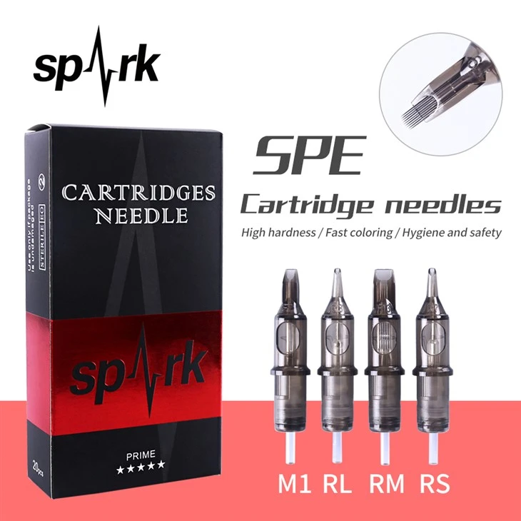 Agulhas de cartucho mais vendidas Spark Pro cartuchos de agulhas de tatuagem