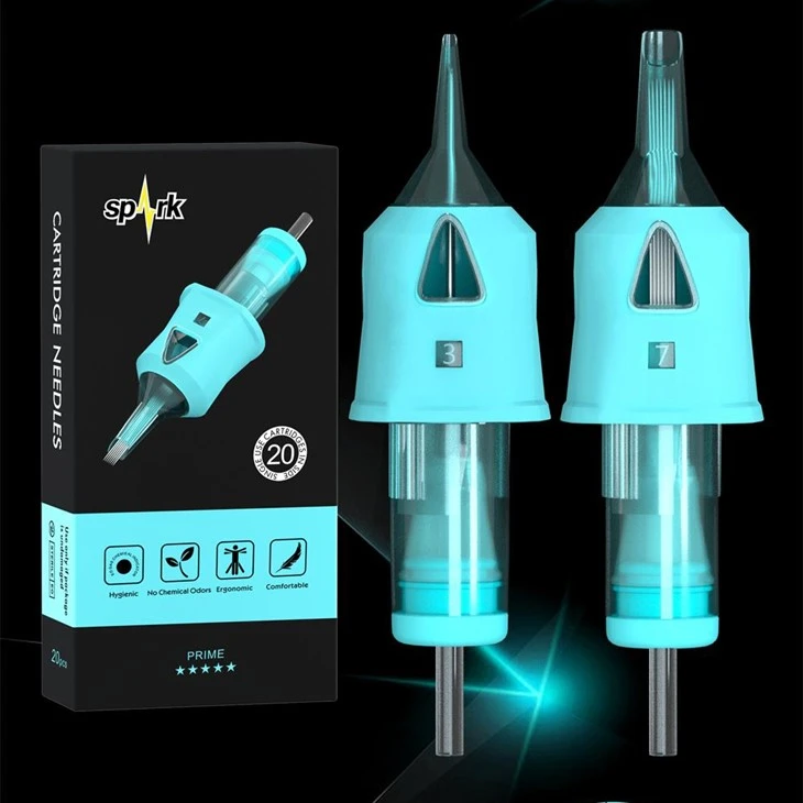 Spark por atacado tatuagem agulhas RL 0,30mm 316l Liner redondo Long Membrana estéril CE Certificada Tattoo Cartuchos