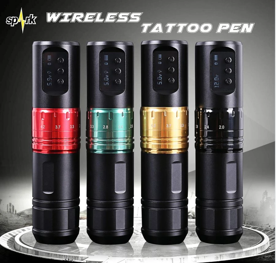 Máquina de cartuchos de tatuagem com motor sem escova, mais nova máquina spark sem fio de alta qualidade para artes corporais de tatuagem