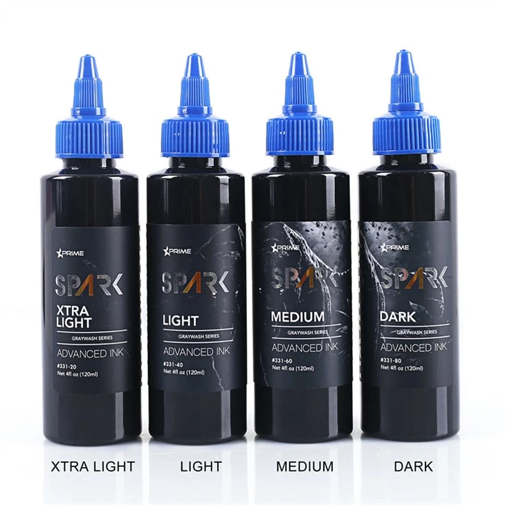 Pigmentos Tinta para Tatuagem Tinta para Tatuagem Vegana Graywash Tinta para Tatuagem 4OZ