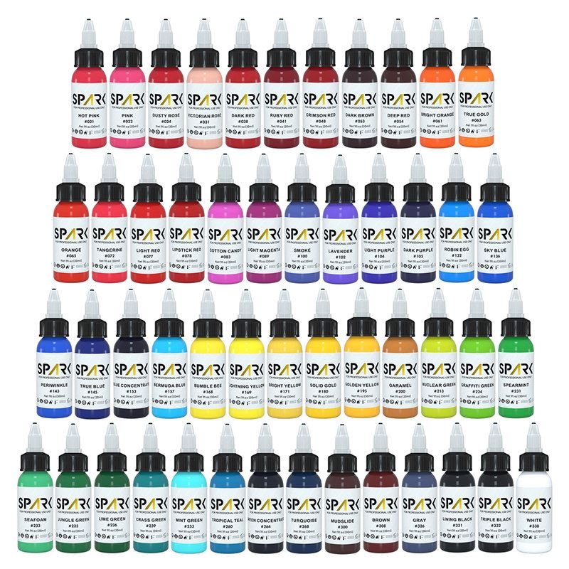 Conjunto de tinta de tatuagem Premium Spark Tattoo Ink