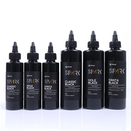 4OZ 8OZ forro preto triplo preto super preto faísca tinta de tatuagem tinta preta