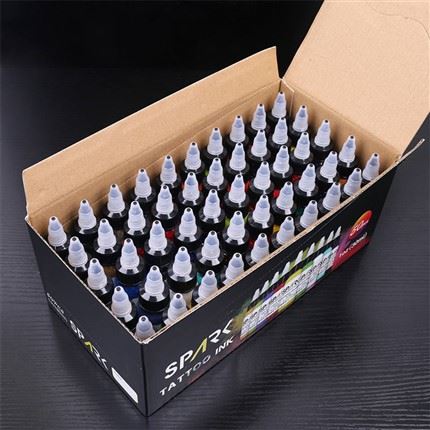 50 conjuntos de cores Premium Spark Tattoo Ink Tattoo Supply Conjunto de tinta de tatuagem