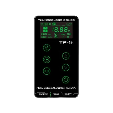 Para máquinas de tatuagem rotativas e bobinas, suprimentos de tatuagem LCD, mini tatuagens de fonte de alimentação