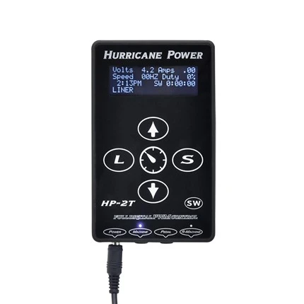 Fonte de alimentação para tatuagem digital LCD com toque manual