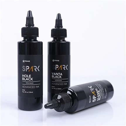 Buraco Preto 4OZ Série de Tinta Preta Tripla Faísca Tinta de Tatuagem Tinta de Tatuagem Luz Preta