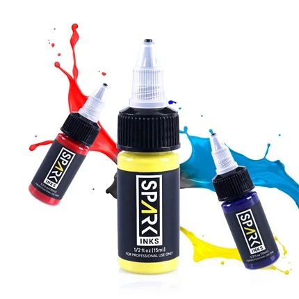 Tinta profissional de tatuagem colorida profissional