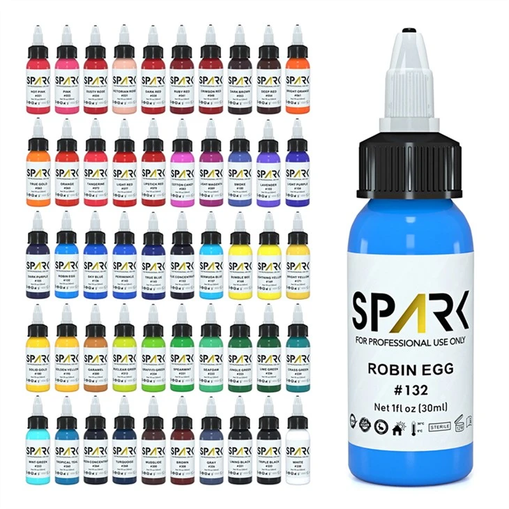 Spark Tattoo Ink Set Cor de tinta de tatuagem profissional