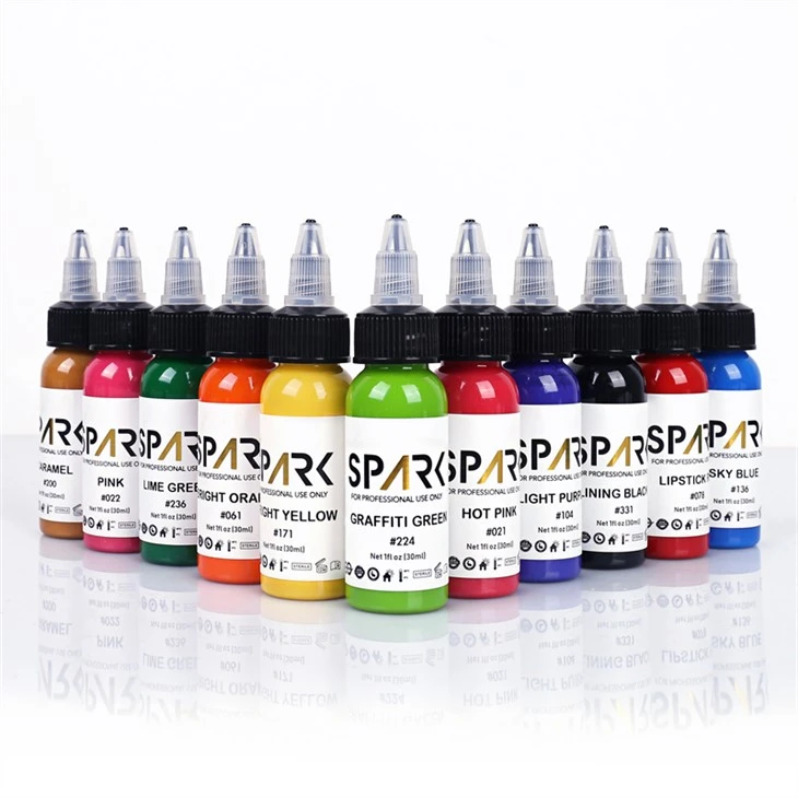 Tinta de tatuagem preta leve Tinta de tatuagem Spark Original