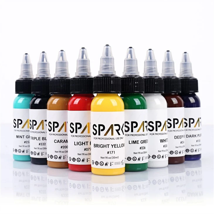 Tinta de tatuagem Real Dark Gloss Black Spark Tinta de tatuagem