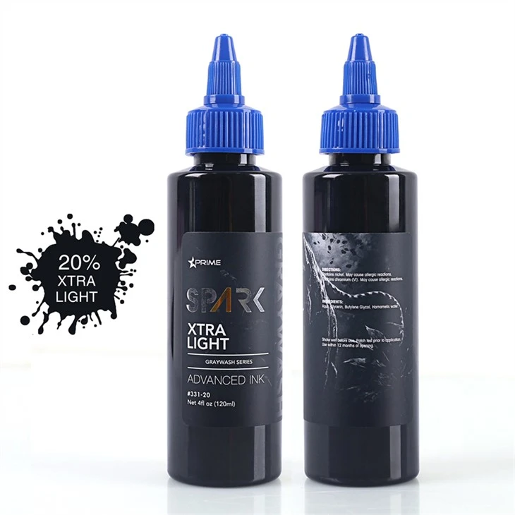 Conjunto de tintas para tatuagem Professional Black Spark Tattoo Ink