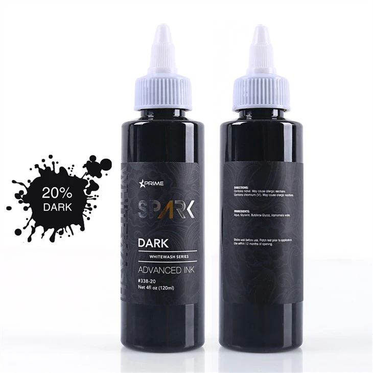 Conjunto de tinta de tatuagem Conjunto de lavagem branca profissional Spark Tattoo Ink