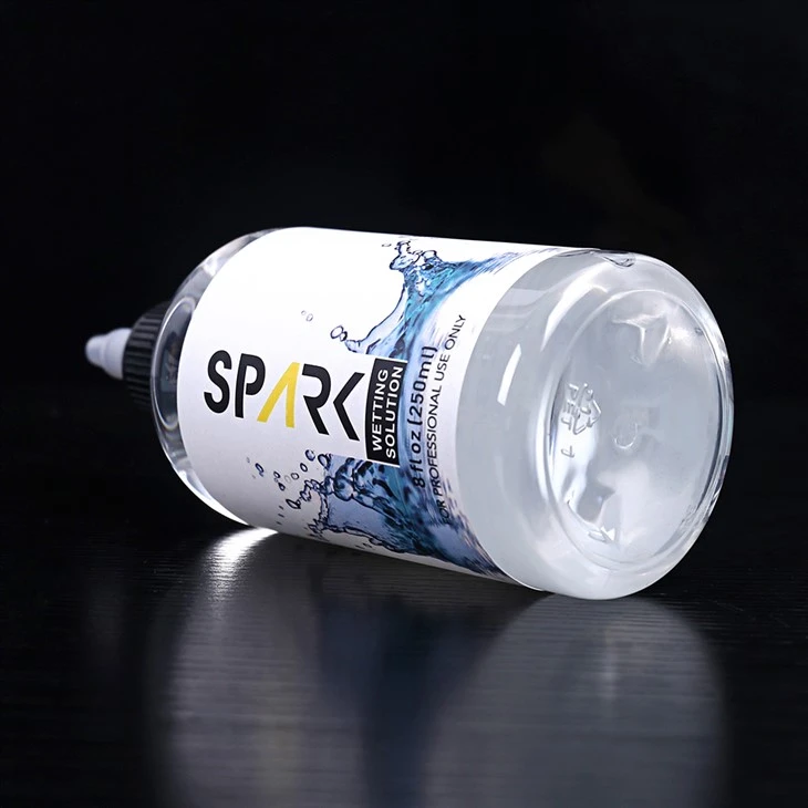 Spark 8OZ 240ML Solução de umedecimento para tatuagem Spark Tattoo Mixing Solution Spark Tattoo Ink